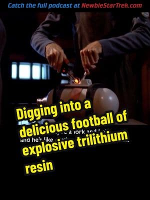 Digging into a delicious football of explosive trilithium resin #startrek #startrektng #tng #picard #riker #trektok #trekkie #scifi #comedy #foryoupage #foryou #fyp 