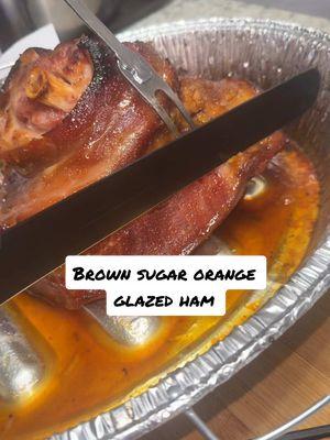 #brownsugar #orange #glazed #ham #tiktokfood #FoodTok #cook #cooking #cookwithme #christmasdinner #christmasham #glazedham #christmas #christmasfood 