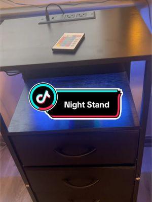 #desk #nightstand #led #lights #bedroom #homedecor #fyp #bedroommakeover 