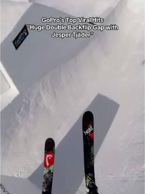 Jesper Tjäder sends a line that wasn't intended to be hit—a massive gap from one jump to another at the Nine Knights competition, wanting to prove to everyone that it's possible. #gopro #goprosnow #gopropov #gapjump #ski #doublebackflip #sendit 