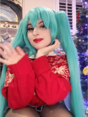 merry christmas!! wanted to do a cute last min christmas miku look so thought i'd do a lil grwm!! #miku #hatsunemiku #christmasmiku #mikucosplay #mikumas #christmas #merrychristmas #cosplay #cosplayer #cosplaymakeup #grwm #cosplaygrwm 