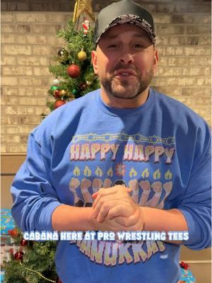 Now a holiday message from our own @Colt Cabana #merrychristmas #happyholidays #pwtees #prowrestlingtees 