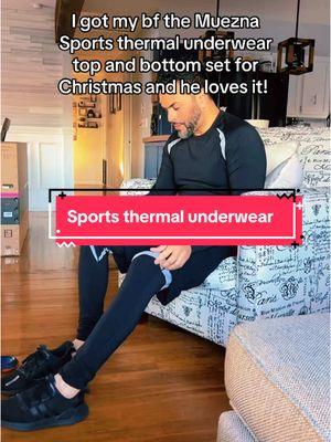 Muezna Sports thermal underwear top and bottom set. #outwear #thermal #giftideas 