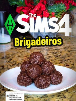 Replying to @SimmingShannon 🧑‍🍳Cooking Brigadeiros Exactly Like In The Sims 4 #TheSims4 #Sims4 #TheSims #Sims #Simstok #brigadeiro #Gaming #FYP #christmas 