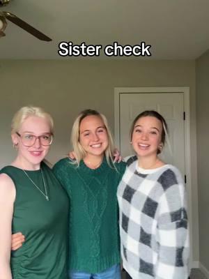 Sisters! @✨Linzi✨ @MAY TREY LEFT ME HANGING #Siblings #christmas #siblinganthemcheck #merrychristmas #sisters #sister #fyp #foryou #holidays #runner #Running #athlete #track #college #yay 