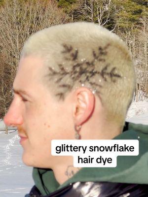 We decided to do a simple Winter Wonderland vibe for @Harrison Allen ‘s newest hair design. Super easy to follow along and the glitter is so much fun! #hairdyeinspo #snowflakehair #snowflakehairdye #snowflakehairdesign #snowflakeglitterhairdye #buzzedheadhairdye #buzzedheadhairdyedesigns #buzzedheaddesigns #holidayhair #snowflakebuzzcuthair #glittersnowflakehairdye #dyedhair #hairdye #hairdyetutorial #hairdyetutorial #buzzedhead #bleachedhead #bleachedheaddesigns #buzzedheaddesigns #buzzedhairdesigns #hairdyeideas #hairdyeinspo #beauty #hair #glitterhair #HarrisonAllen #CamilleJohnson #newyork #newyorkcity #fyp #creatorsearchinsights #TikTokCreatorSearchInsightsIncentive 