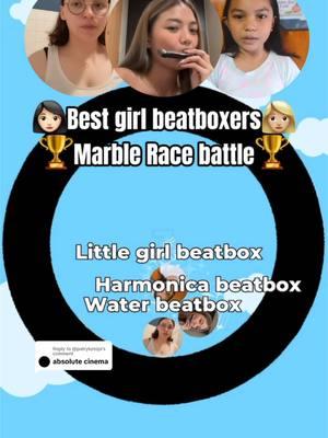 Replying to @@patrykotoja Harmonica beatbox🪈 vs Water beatbox💧 vs little girl beatbox🪩 #marbleracevideos #marblerace #girls #girl #girlfriend #girlmom #girldad #girlpower #girlboss #gf #harmonica #beatbox #beatboxchallenge #beatboxing #musica #musician #musictok #party #asian #asiantiktok #water #artist #artistsoftiktok #artistoftiktok #meme #memes #memecut #memestiktok #memesdaily #fun #funnyvideo #challenge #fyp #fypシ #fypage #fypシ゚viral #foryoupage #foryourpage #instrumental #trending #trend #christmas #viralvideo #viraltiktok #kid #kidsoftiktok #baby #babiesoftiktok #babygirl #talent #talentotiktok #game #gamer #GamerGirl #videogames #battle 