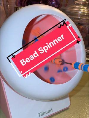 So much fun! #beadspinner #braceletmaking #jewelrymaking #crafting #heishibeads 