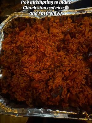 My first try and okaytttttttttt Charleston I did that I'm proud it taste like somebody granny red rice 🍚  🙏 #charlestonsc #redricerecipe #redrice #foodtiktok #cooking 