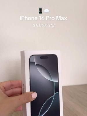 iPhone 16 Pro Max unboxing 🤍📱 White Titanium edition ☁️ literally the prettiest phone!! happy holidays everyone 😊 #iphone #iphoneunboxing #iphone16promax #iphone16promaxunboxing #unboxingiphone #asmrunboxing #iphonechristmas #christmas2024 #iphoneaccessories #christmashaul #christmashaul2024 