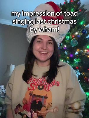 here is my christmas gift to all of u — my impression of toad singing last christmas by wham! 🥰🎄🍄🫶🏼 hope everyone has a happy holidays :-) #toad #toadimpression #toadmemes #lastchristmas #christmasmusic #christmas #christmas2024 #wham #georgemichael #impression