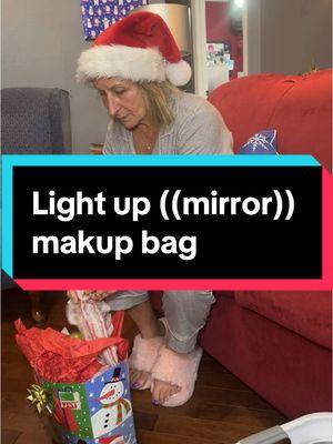 She used to a ziplock for her make up 😩 had to upgrade her makeup bag. #makeup #tiktokmakemebuy #TikTokShop #makeupbag #lightupmakeupbag #makeuptiktok #trending 