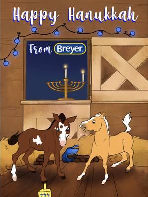 Wishing you a wonderful festival of lights! Happy Hanukkah from your friends at Breyer model horses. 🕎 #breyer #modelhorses #animation 