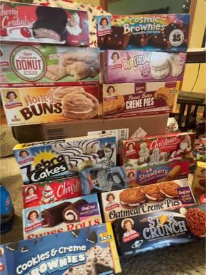 Insane present pull from my sister 😭🤣 #littledebbie #viral #stacked #snacks #christmas #christmasgift #fyp #debbie #cakes #cosmicbrownie #Outdoors #food 