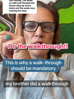 Replying to @buttercup_knajt This is exactly why you always do a walk-through right before closing! 🏠 In this case, the ex-wife of the seller plugged all the drains, let the water run, and flooded the house for days. 😱 If the buyer hadn’t done a walk-through, they would’ve closed on a disaster. It’s fine to check repairs a few days before closing, but that final walk-through the day of closing is non-negotiable. The house could flood, catch fire, or have missing appliances—you need to know before signing those papers. Don’t skip it! 🚨 #RealEstateTips #WalkThroughWisdom #HomeBuyingAdvice #alishacollins #casperwyomingrealestate #alishacollinsrealestateteam #casperwyoming 