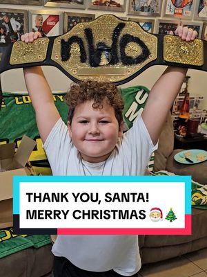 OMG, I got a Title for Christmas... Thank you, Santa!!! 🎅 🎄☃️❤️🙏🏼👨‍👦 #WWE #nwo #hulkhogan #kevinnash #scotthall #WorldWrestlingKid #fyp #fypシ #foryoupage 