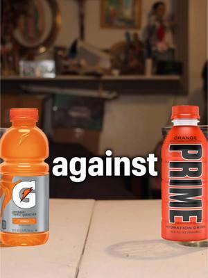 @PRIME Orange vs @Gatorade Orange! #PrimeHydration #DrinkPrime #Prime #LoganPaul #KSI #Garorade 