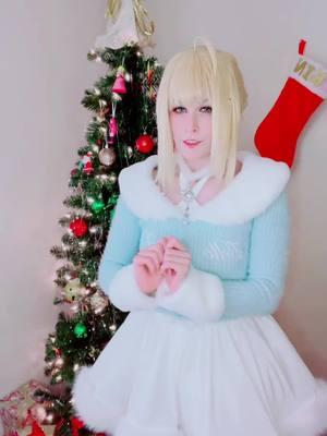 Snowflakes in my stomach when we’re kissin~~~❄️😘 Merry Christmas Everyone🥰🎄🎁  🤍❄️🤍❄️🤍❄️🤍 #saber #sabercosplay #cosplay #fate #fgo #fateseries #christmas #christmascosplay #cosplayer #fyp #artoriapendragon #fatestaynight 