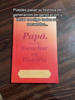 If your dad is still alive, this book might be the best gift he ever got! #papaehijo #papaquieroescucharsuhistoria #generaciones #regaloparapapa #fypシ #regaloscreativos 