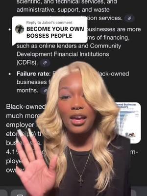 Replying to @Jabol Everybody can’t own a business. We need systemic change #greenscreen #wealth #BlackTikTok #racialwealthgap #investing #business #wealthbuilding 