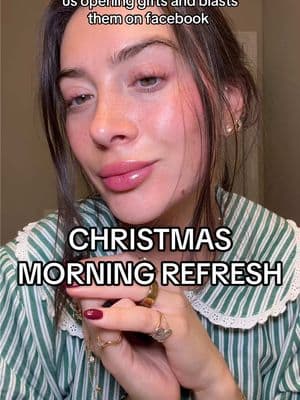 Much needed life brought back into my face so im safe from the social media monster #funny #mom #christmasmorning #unflattering #pics #christmas #pictures #blush #freckles 