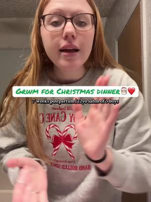 And what is my answer to being behind on posting?? Make more videos!! Lord help me🤣#christmas #MomsofTikTok #fyp #novemberbaby #momof3boys #marriedat18 #sahmsoftiktok #christmastiktok #familyof5 #grwmforchristmas #christmasdinner 