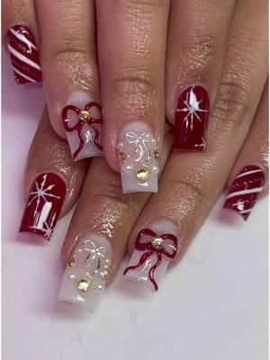 Merry Christmas 😽❤️ #dmvnails #marylandnailtech #dmvnailtech #marylandnails #nailtech #christmasnails 