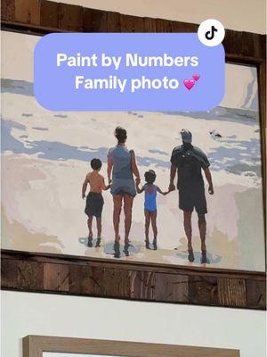 This was probably one of my favorite gifts I gave to my parents. 10/10 recommend 💖 they hung it up right away 😭#paintbynumbers #giftideas #parents #famil #memoriesbringback #christmas #paint #art 