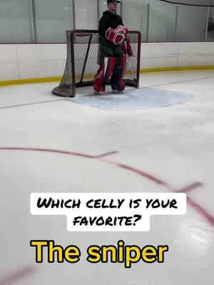 Which celly is your favorite? - #hockeygoalie #hockeytiktok #goaliecoach #goalie #hockey #celly 