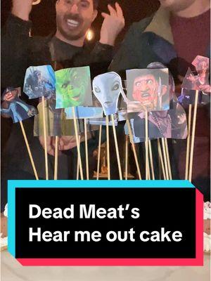 Merry Christmas from the Dead Meat Team! … Sorry about Zoran… #horror #deadmeat #hearmeout  #cake #christmas #xmas #holidays #holiday #hearmeoutcake #horrormovies #scarymovies #jamesajanisse #chelsearebecca #zorangvojic 