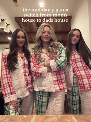 spent all day in pajamas… love it #christmas #christmaspjs #christmastransition #pjs #sisters #matchingpajamas #matchingpjs 