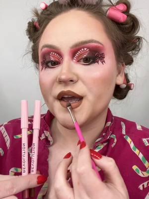 fruitcake on a loop today 💓❤️🎀 ɪɴsᴘɪʀᴀᴛɪᴏɴ ;  @PLOUISE  ᴘʀᴏᴅᴜᴄᴛs ; @Benefit Cosmetics mighty fine brow pen @Makeup Revolution x game of thrones forever flawless mother of dragons palette, eye brush, black kohl liner, skin milk luminous serum foundation, mini black beauty sponge, mini blush bomb cute pink, translucent baking powder, pink lady powder blush, x Grease brush, x Elf brush, pink seduction highlighter, x Flintstones fruity pebbles shadow palette, eyeshaodw brush, divine & chauffeur lip liners, cupcake pink lipstick @LottieLondon x harley quinn crimson crazy hydrating primer  @ColourPop Cosmetics x Stranger things liquid lite glow drops liquid highlighter Hawkins milk, eyeshadow brush @Hard Candy fire monochrome press on nails #makeupprocess #trusttheprocess #christmas #christmasmakeup #christmaseyeshadow #fruitcake #sabrinacarpenterfruitcake #bowmakeup #bowmakeuplook #boweyeshadow #christmasbow #christmasbows 