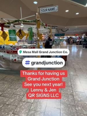 Grand Juction, Co was a nice spot to land while taking over the mobile sign shop from KWIK SIGNS LLC. We look forward to coming back! #signshop #streetsign #grandjunction #colorado #craftshow #onthegosigns #sign 