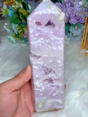 Wow,This is the most beautiful and special flower agate tower I have ever seen. Its color is charming, and the white spots are like snowflakes. druzy is also cool. It is a high-quality tower. Haha, welcome to watch my live broadcast. We have many beautiful crystal products. Welcome to follow me.😘🥳🥳 #crystals #crystal #floweragate #floweragatecrystals #floweragatecrystal #crystaltok #crystalshop #crystaltok🔮 #crysyalhealing #crystalsoftiktok #crystaltiktok #crystalshopping #crystalquartz #crystalmagic #crystallove #crystalgems #surprise 