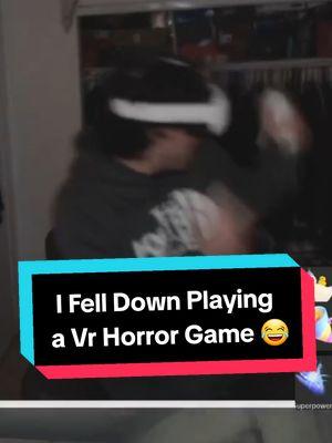 FUNNY VR HORROR I FELL 😂😂 #layersoffearvr #vr #vrhorror #lexrd #jumpscare #funny #