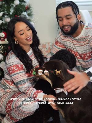 merry christmas from my little family to yours  🎄🎅🏽🤶🏽🐕‍🦺🐕 #familypictures #holidaypictures #christmaspictures #matchingpajamas 