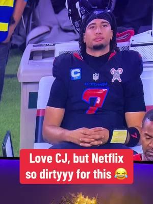 Netflix did CJ Stroud dirty with the music over this 😂😂😂 #texans #ravens #houstontexans #cjstroud #christmas #nfl #netflix