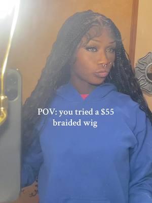 36” triangle lace boho knotless braided wig @Supernova Hair Store #braidedwig #hairstyle #hairtutorial #bohoknotlessbraids #boho #knotlessbraids #fypシ゚viral #trending 