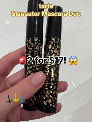 2 for $17! tarte Maneater Mascara Duo #tarte @tarte cosmetics #tartecosmetics #tartemaneater #mascara #mascarareview #tartebundle #yearendsale #TikTokShop #tiktokshopholidayhaul #tiktokshopfinds #tiktokshopyearendsale #tiktokshopcreatorpicks 