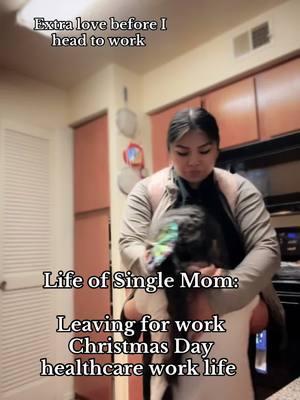 Merry Christmas #singlemomlife #momlife #MomsofTikTok #momtok #MomsofTikTok #singlemomof2 #christmas #healthcare #healthcareworker #scrubs 