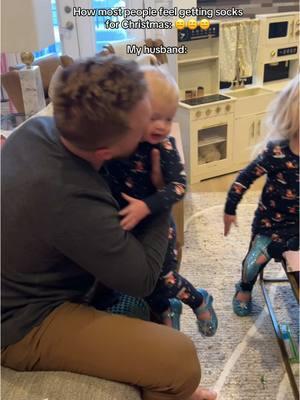 These girls could give him dirt and he'd still act like this 🥹 I love how much he loves these two ❤️ #dadsoftiktok #dadsbelike #dadsofdaughters #daddysgirls #christmasmorning #dadlife #giftfromkids 