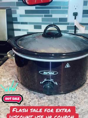 #foruoupage #🥰😍🤩😘♥️❤️💖💗💞❣️ #Sunvivi Small Slow Cooker 4QT, Mini Food Warmer with 3 Heating Settings, Removable Ceramic Pot, Dishwasher Safe Glass Lid#COOKERSLOW#goviral #financialliteracy #flashsale #SALE #cybermonday #BIGSALE #😱♥️🥰❤️♥️😘🎁 