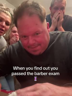 Finally passed…😂😂😂 #notabarber #barbershop 