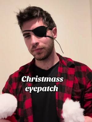 My mom got me a Christmas eyepatch this year ! What do you guys think ? 🤪 Merry Christmas everyone! #eyepatch #christmas #santa #blind #present #thor #metalgearsolid 