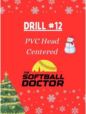 🎄12 Drills of Christmas🎄 Drill #12: PVC Head is Centered  MERRY CHRISTMAS!! Thank you for sticking with me throughout my 12 drills 🎉 I like to do this one as a visual for hitters to see that they are “centered”.  ✅Head is still after in launch position✅ ❌No lunging❌ ❌Don’t fall back❌ Can do it off the tee and with front toss 💯 @brucebolt.us @archer_bat_company  #softballdrills #softballdrill #softballgirls #softballseason #softballplayer #softballplayers #softballislife #softballreels #softballreel #softballtiktoks #softballtiktok #softballswag #softballcoach #softballismylife #softballdays #softballdoctor #thesoftballdoctor #softballdoctordrills #fyp 