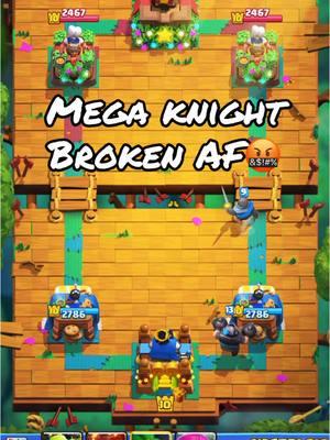 Mega Knight Broken AF🤬 #dartgoblin #cr #megaknight #knight #mega #clashroyale #clash #clashofclans #coc #supercell #mobile #mobilegame #videogame #videogames #game #games #midladder #arena 