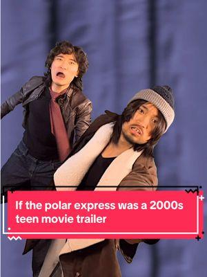 If the polar express was a 2000s teen movie trailer, also Merry Christmas!! #2000s #christmasmovies #childhoodmovies #comedyskit #2000sthrowback #disney #parody #trending #polarexpress 