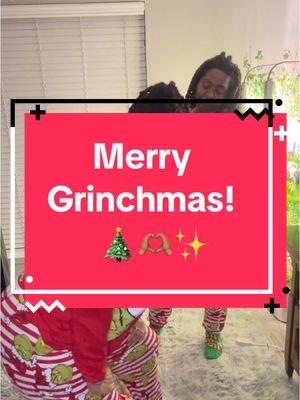 Merry Grinchmas from us! 🎄🫶🏽✨ #grinchmas #grinchtiktok #fyp #matchingoutfits #lesbiansoftiktok #htx #merrygrinchmas 