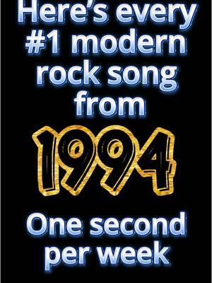 How many of these 🇺🇸 Modern Rock #1 songs do you remember from 1994? #musichistory #music #yourmusiceducation #nostalgia #oldschool #1994 #rock 