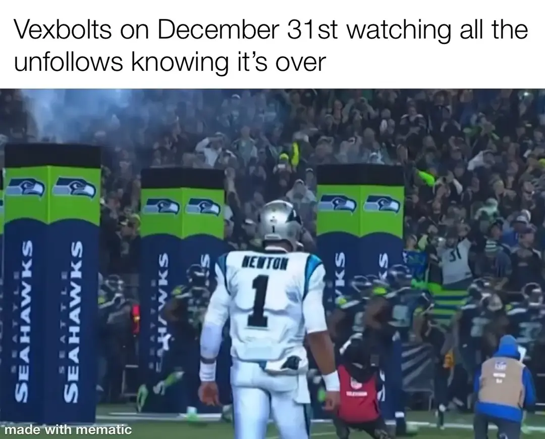 @Vexbolts #vexbolts #camnewton #freevexbolts #dec31 #goofy #fyp #blowthisup #viralvideo 